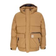 Carhartt Wip Brun Dunjacka med Justerbar Huva Brown, Herr