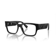 Versace Svarta Glasögonramar med Logotyp Black, Unisex