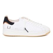 D.a.t.e. Läder Sneakers Vit Blå Gummisula White, Herr