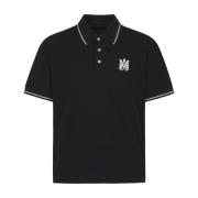 Amiri Kärna Logo Polo Svart T-shirts Polos Black, Herr