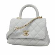 Chanel Vintage Pre-owned Laeder chanel-vskor White, Dam