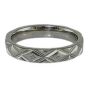 Chanel Vintage Pre-owned Platina ringar Gray, Dam