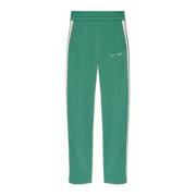 Palm Angels Sweatpants med broderad logotyp Green, Herr