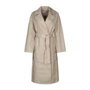 Calvin Klein Bomull Trenchcoat White, Dam