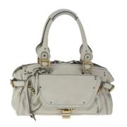 Chloé Pre-owned Pre-owned Laeder handvskor White, Dam