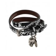 Alexander McQueen Skull Noir Armband Mode Smycken Black, Dam