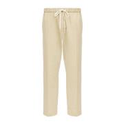 MM6 Maison Margiela Beige Drawstring Pants Beige, Herr