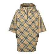 Burberry Rutig Cape Vår-Sommar 2025 Unisex Beige, Dam