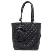 Chanel Vintage Pre-owned Tyg chanel-vskor Black, Dam