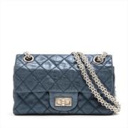 Chanel Vintage Pre-owned Laeder axelremsvskor Blue, Dam