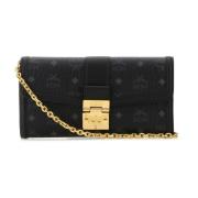 MCM Canvas Tracy Clutch Väska Black, Dam