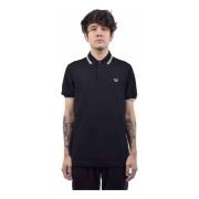 Fred Perry Twin Tipped Polo Shirt Svart Vit Black, Herr