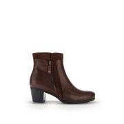 Gabor Cognac Läder Ankelboots Brown, Dam