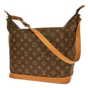 Louis Vuitton Vintage Pre-owned Canvas axelremsvskor Brown, Dam