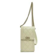 Chanel Vintage Pre-owned Laeder chanel-vskor White, Dam