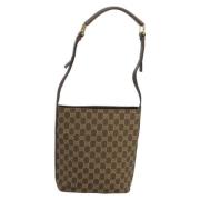 Gucci Vintage Pre-owned Canvas gucci-vskor Brown, Dam