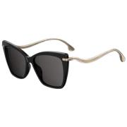 Jimmy Choo Svarta Kvinnors Cat Eye Solglasögon Black, Dam