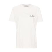 Golden Goose Nero Aw24 T-shirt Bomull Logo White, Dam