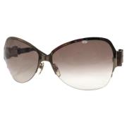 Gucci Vintage Pre-owned Glas solglasgon Brown, Dam