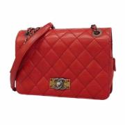 Chanel Vintage Pre-owned Laeder chanel-vskor Red, Dam