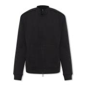 Emporio Armani Sweatshirt med ståkrage Black, Herr