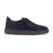 Santoni Stiliga Sneakers Blue, Herr