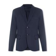 Emporio Armani Enradig blazer med huva Blue, Herr