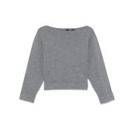 Pinko Stiliga Sweaters Kollektion Gray, Dam