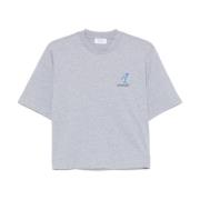 Off White Grå Polo & Vit T-shirt Combo Gray, Dam