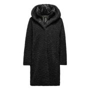 BomBoogie Sherpa Fleece Avtagbar Huva Kappa Black, Dam