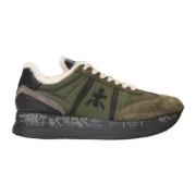 Premiata Conny Sneakers - Stiliga och Trendiga Green, Dam