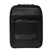 Piquadro Mäns crossbody-väska för iPad®mini och AirPods® Black, Herr