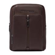 Piquadro Brun Crossbody-väska med iPad® och AirPods® Ficka Brown, Herr