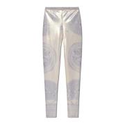 Versace Leggings med La Coupe des Dieux-print Yellow, Dam