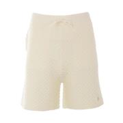 Casablanca Vita texturerade bomullsshorts White, Herr