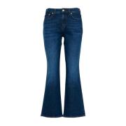 Roy Roger's Denim Bootcut Jeans med Salpa Patch Blue, Dam