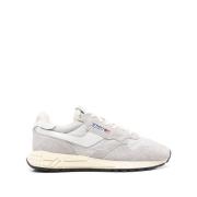 Autry Panel Lace-Up Sneakers i Heather Grey White, Herr