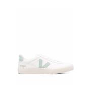 Veja Vit/grön läder Campo sneakers White, Dam