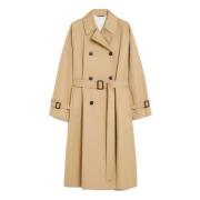 Max Mara Weekend Vändbar Midi Trenchcoat Beige, Dam