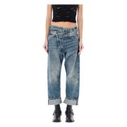 R13 Kelly Blue Crossover Jeans Blue, Dam