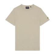 Lyle & Scott Broderad T-shirt för män Beige, Herr