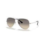 Ray-Ban Aviator Solglasögon Klassisk Stil Höga Flygare Gray, Unisex