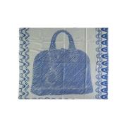 Louis Vuitton Vintage Pre-owned Silke sjalar Blue, Dam