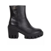 Baldinini Klackade ankelboots Black, Dam