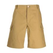 Kenzo Brun Logo Bermuda Shorts Brown, Herr