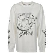 Ganni Stiligt Sweatshirt för en Trendy Look White, Dam