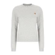 Maison Kitsuné Stiligt Sweatshirt för Män och Kvinnor Gray, Dam