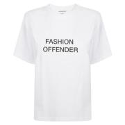 Victoria Beckham Stilren Slogan Tee Tröja White, Dam