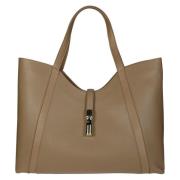 Furla XL Hobo Väska Beige, Dam