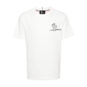 Moncler Vit Jersey Crew Neck T-shirt White, Herr